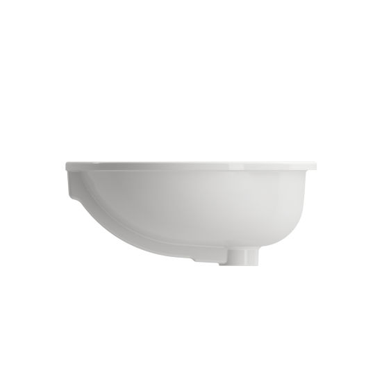 Parma Undermount Sink Fireclay 22 in. with Overflow in White