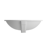 Parma Undermount Sink Fireclay 22 in. with Overflow in Matte White