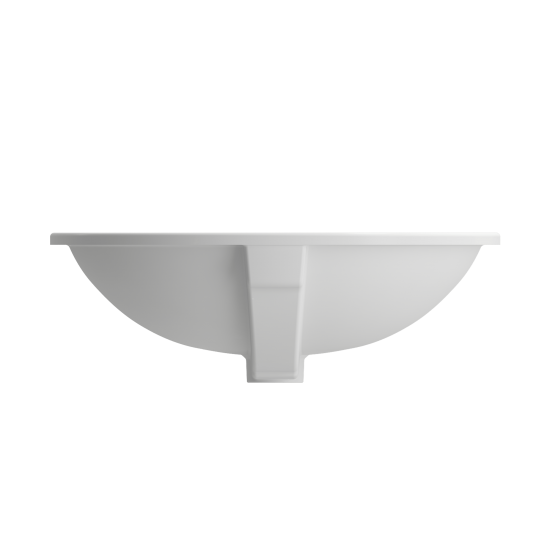 Parma Undermount Sink Fireclay 22 in. with Overflow in Matte White