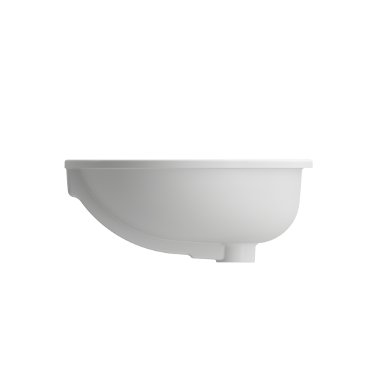 Parma Undermount Sink Fireclay 22 in. with Overflow in Matte White