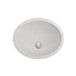 Parma Undermount Sink Fireclay 22 in. with Overflow in Matte White