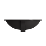 Parma Undermount Sink Fireclay 22 in. with Overflow in Matte Black