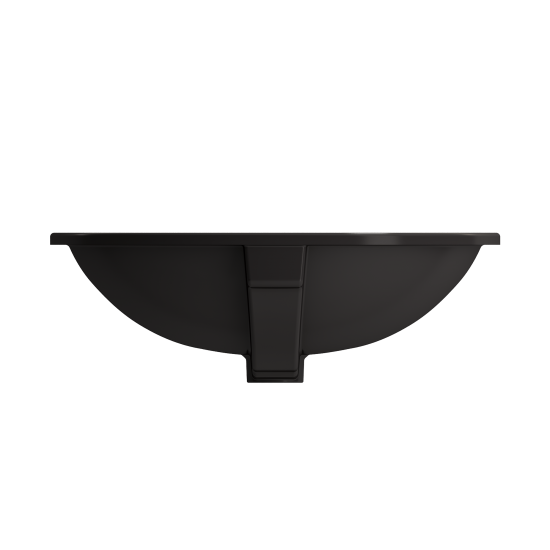 Parma Undermount Sink Fireclay 22 in. with Overflow in Matte Black