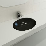 Parma Undermount Sink Fireclay 22 in. with Overflow in Matte Black