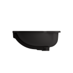 Parma Undermount Sink Fireclay 22 in. with Overflow in Matte Black