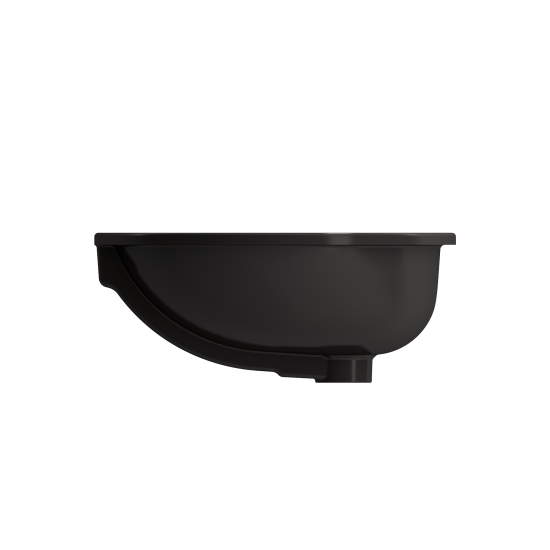 Parma Undermount Sink Fireclay 22 in. with Overflow in Matte Black