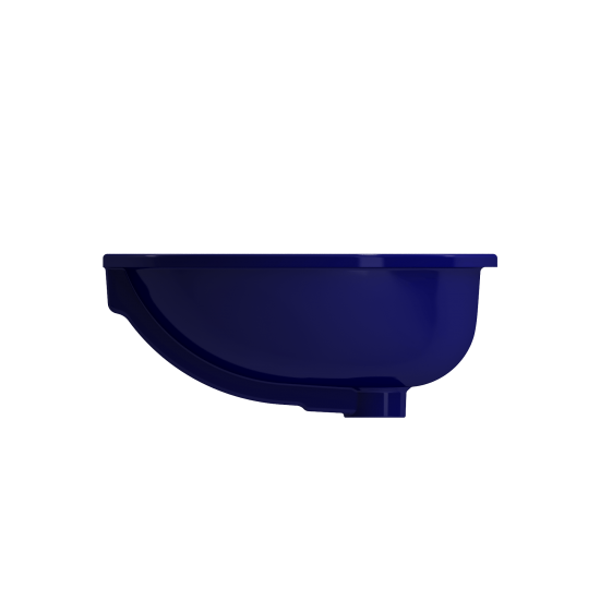 Parma Undermount Sink Fireclay 22 in. with Overflow in Sapphire Blue