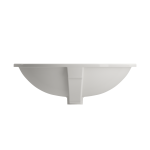 Parma Undermount Sink Fireclay 22 in. with Overflow in Biscuit