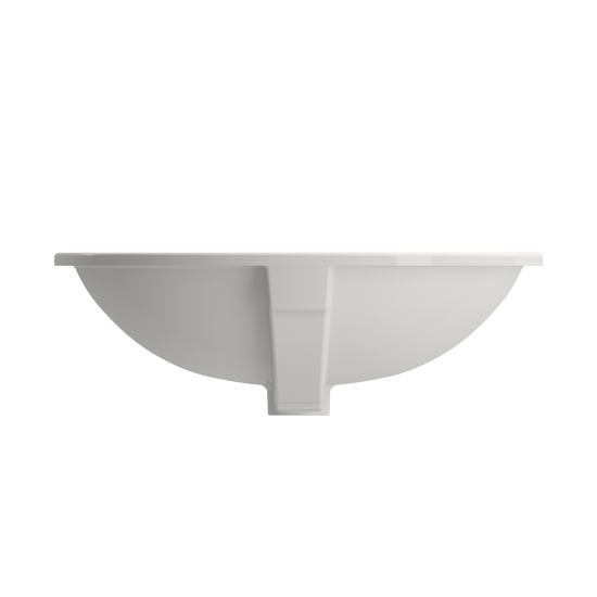 Parma Undermount Sink Fireclay 22 in. with Overflow in Biscuit