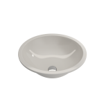 Parma Undermount Sink Fireclay 22 in. with Overflow in Biscuit