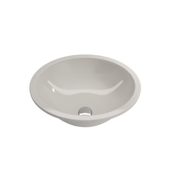 Parma Undermount Sink Fireclay 22 in. with Overflow in Biscuit