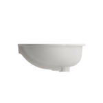 Parma Undermount Sink Fireclay 22 in. with Overflow in Biscuit