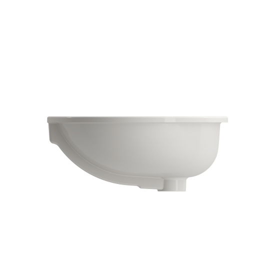 Parma Undermount Sink Fireclay 22 in. with Overflow in Biscuit