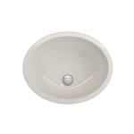 Parma Undermount Sink Fireclay 22 in. with Overflow in Biscuit