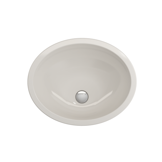 Parma Undermount Sink Fireclay 22 in. with Overflow in Biscuit