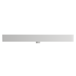 Milano Wall-Mounted Sink Fireclay 47.75 in. 1-Hole with Overflow in White