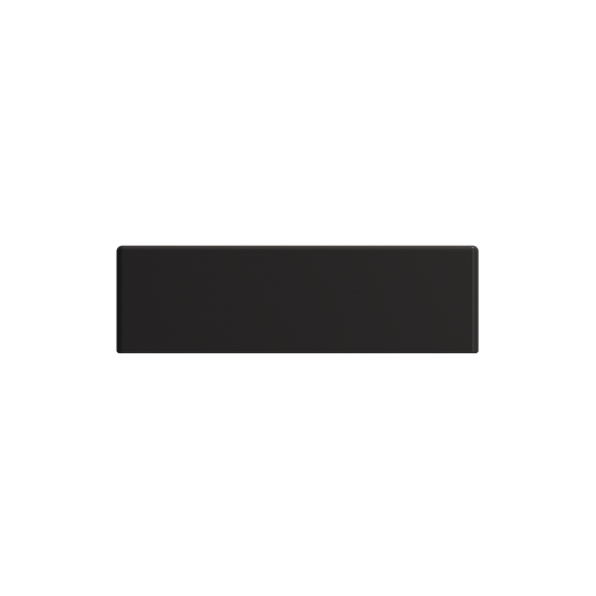 Milano Wall-Mounted Sink Fireclay 14.5 in Left Side Faucet Deck in Matte Black