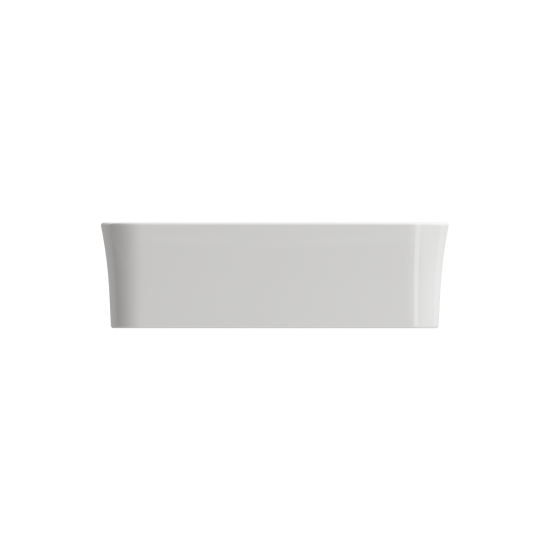 Sottile Square Vessel Fireclay 15.25 in. with Matching Drain Cover in White