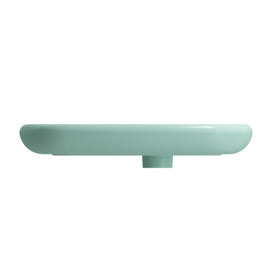 Fenice Vessel Fireclay 21.75 in. 1-Hole in Matte Mint Green