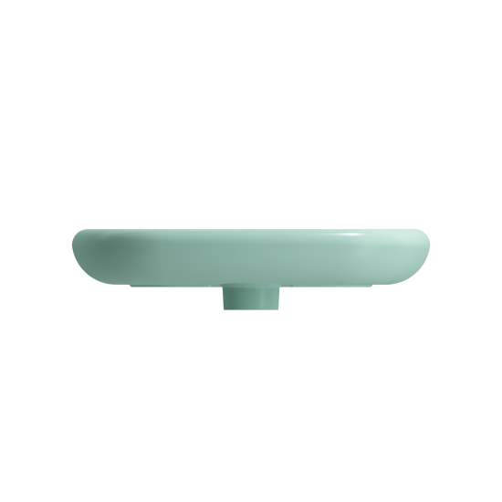 Fenice Vessel Fireclay 21.75 in. 1-Hole in Matte Mint Green