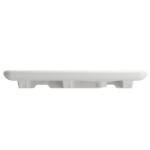 Fenice Wall-Mounted Sink Fireclay 35.5 in. 1-Hole in White