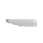 Fenice Wall-Mounted Sink Fireclay 35.5 in. 1-Hole in White