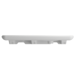 Fenice Wall-Mounted Sink Fireclay 35.5 in. 1-Hole in Matte White