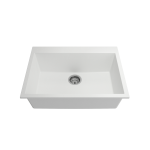 Campino Uno Dual-Mount 27 in. Single Bowl Kitchen Sink in Milk White