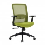 LeisureMod Ingram Office Chair with Seat Cover, Green