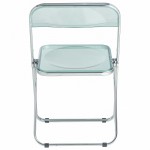 Leisuremod Lawrence 7-Piece Acrylic Dining Chair and Dining Table, Jade Green