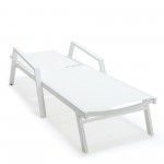 LeisureMod Marlin Outdoor Lounge Chair Set of 2 with Fire Pit, MLAWCF21-77W2