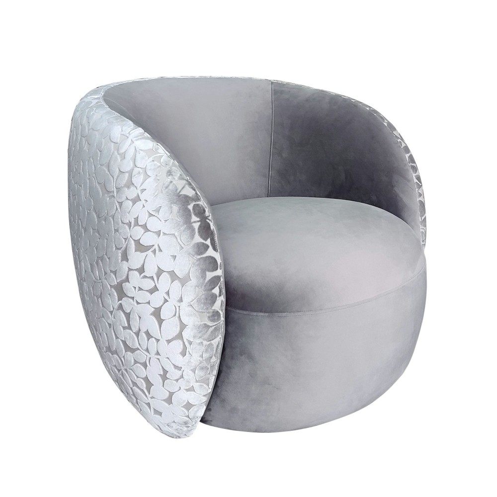 Pasargad Home Allure Collection Modern Indoor Swivel Armchair Pasargad Home Allure Collection Modern Indoor Swivel Armchair