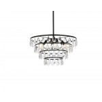 Ella 20 inch pendant in black