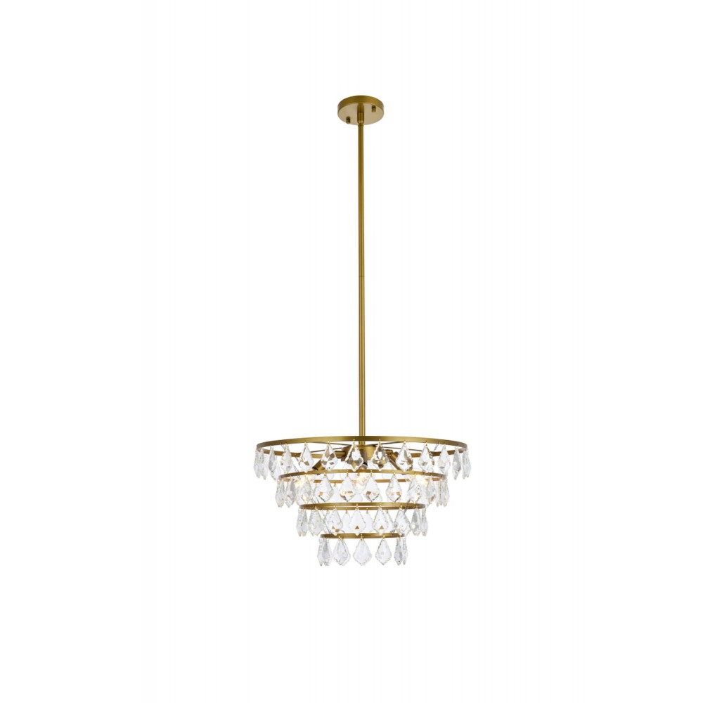 Ella 20 inch pendant in brass