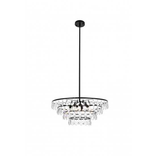 Ella 24 inch pendant in black