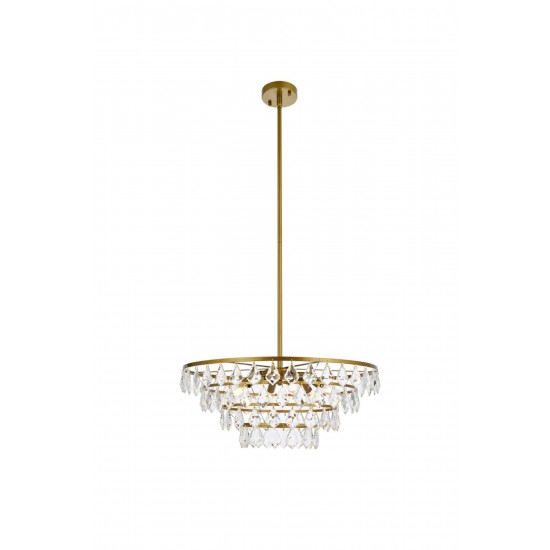 Ella 24 inch pendant in brass