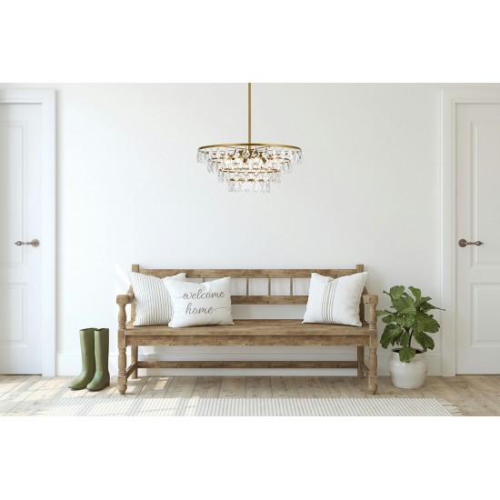 Ella 24 inch pendant in brass