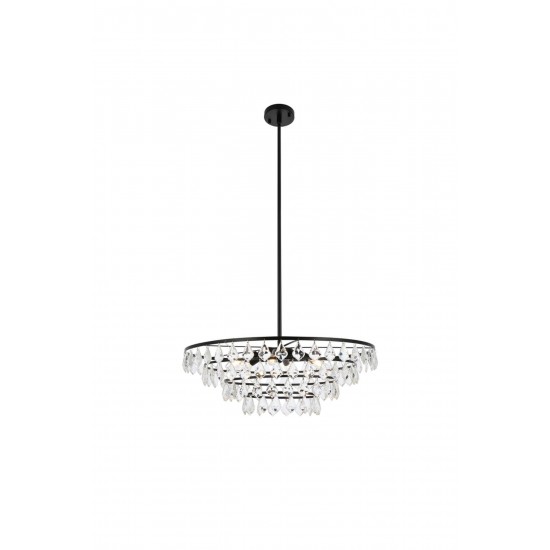 Ella 28 inch pendant in black