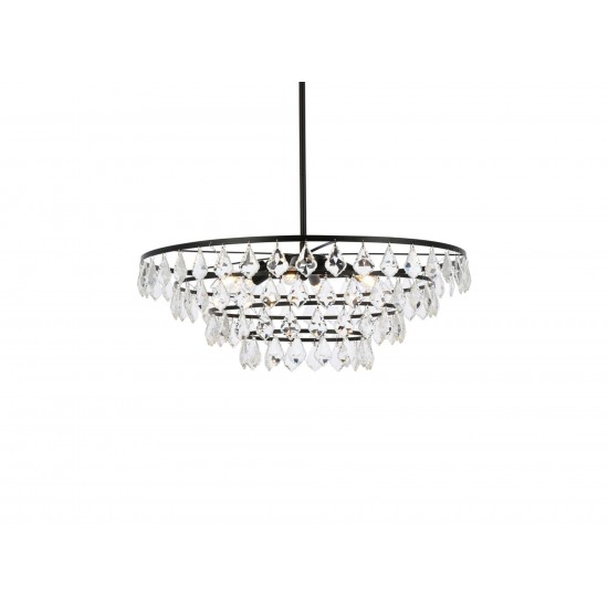 Ella 28 inch pendant in black