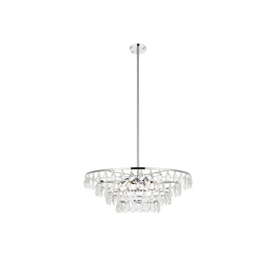 Ella 28 inch pendant in chrome