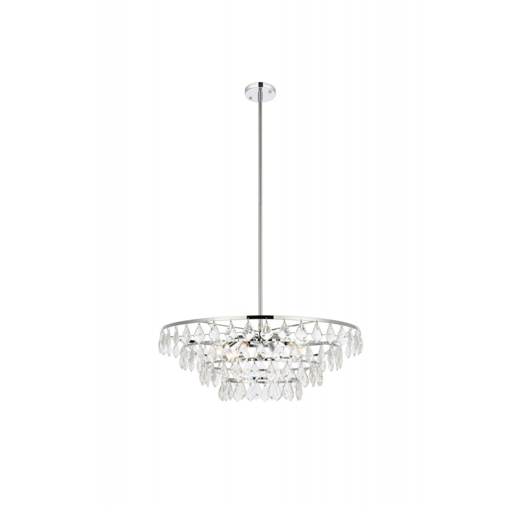 Ella 28 inch pendant in chrome