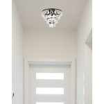 Ella 12 inch flush mount in black