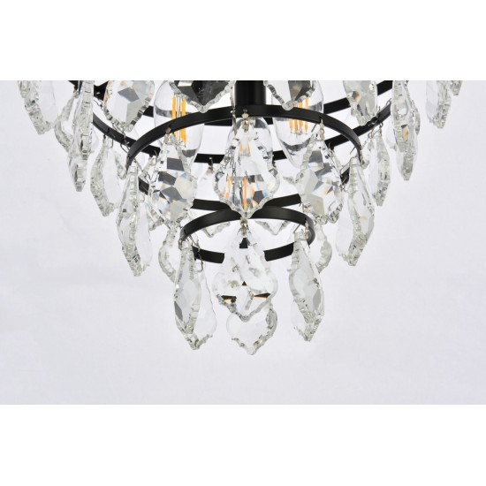 Ella 12 inch flush mount in black