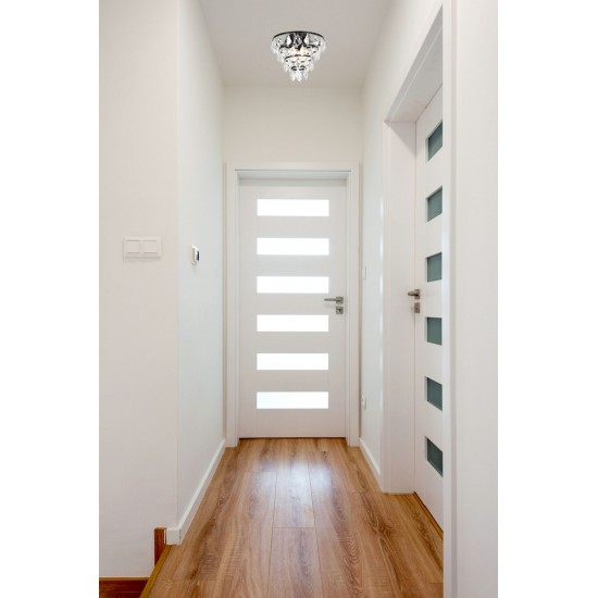 Ella 12 inch flush mount in black