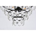 Ella 16 inch flush mount in black