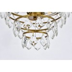 Ella 16 inch flush mount in brass