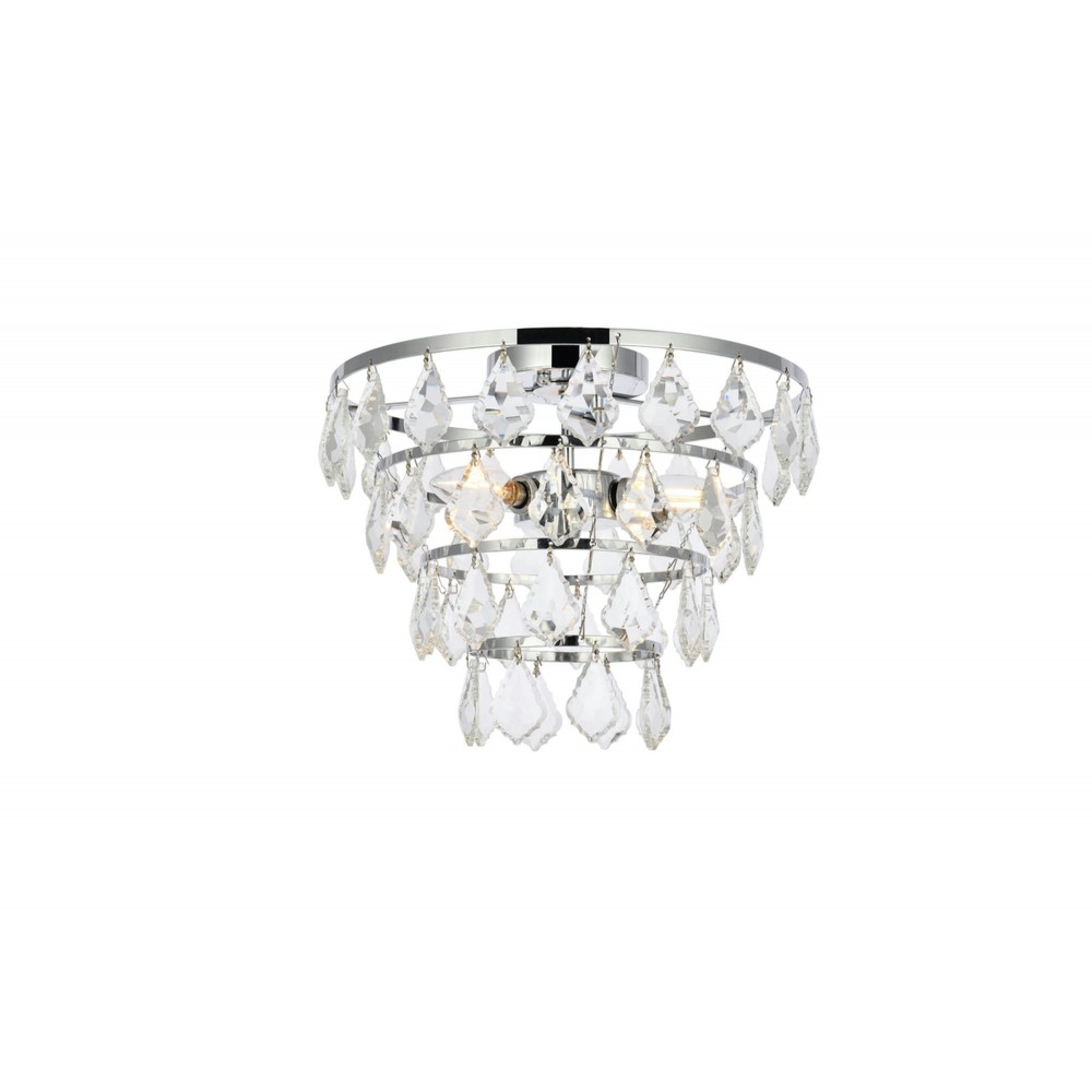 Ella 16 inch flush mount in chrome