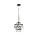 Mila 12 inch pendant in black