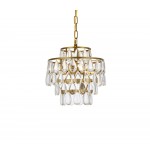 Mila 12 inch pendant in brass