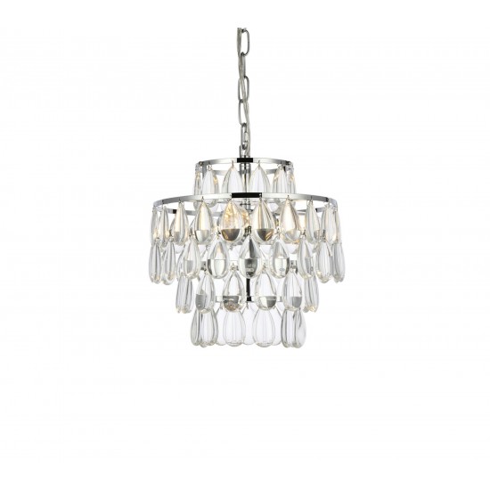 Mila 12 inch pendant in chrome